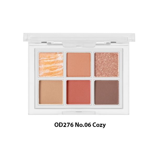 Bảng Phấn Mắt 6 Ô Odbo Signature Eyeshadow Palette OD276 No.06 Cozy (Date 06/26)