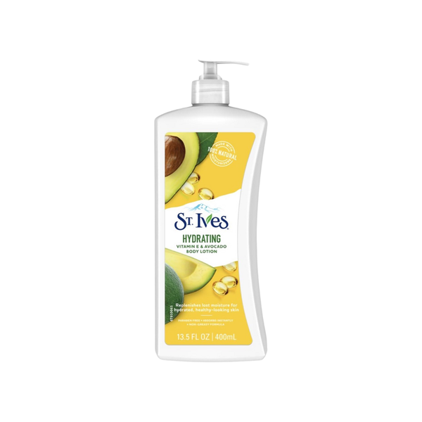 CT - Sữa Dưỡng Thể Toàn Thân St.Ives Hydrating Vitamin E & Avocado Body Lotion 400ml