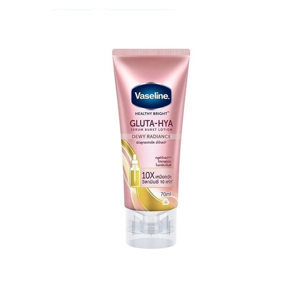 Dưỡng Thể Vaseline Gluta-Hyal Serum Burst Lotion Dewy Radiance 70ml