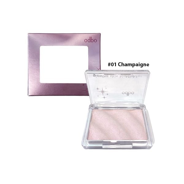 Phấn Bắt Sáng Odbo Glowing Skin Highlighter OD1304 #01 Champaigne
