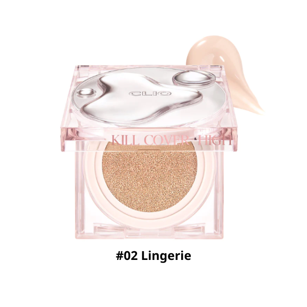 Phấn Nước Clio Kill Cover High-Glow Cushion SPF50+ PA++++ #02 Lingerie
