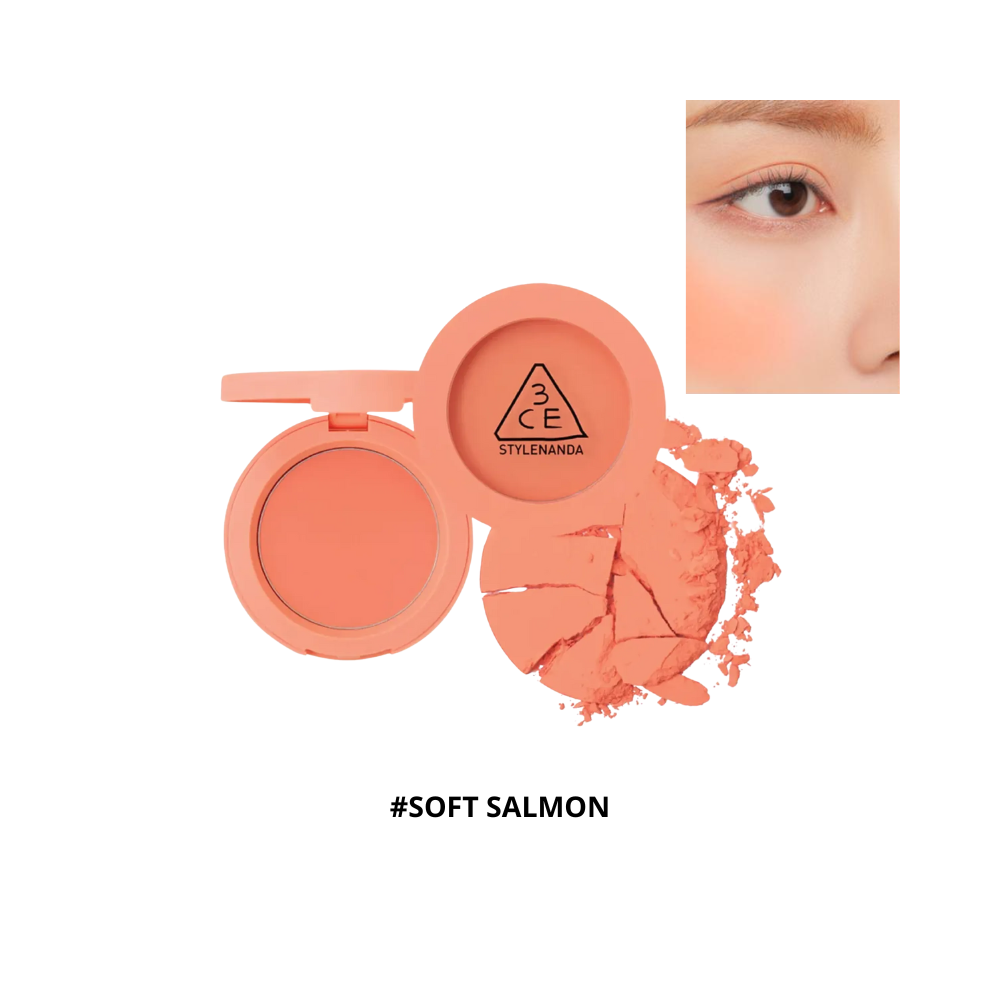  HXT - Phấn Má Hồng 3CE Mood Recipe Face Blush 5.5g #Soft Salmon 