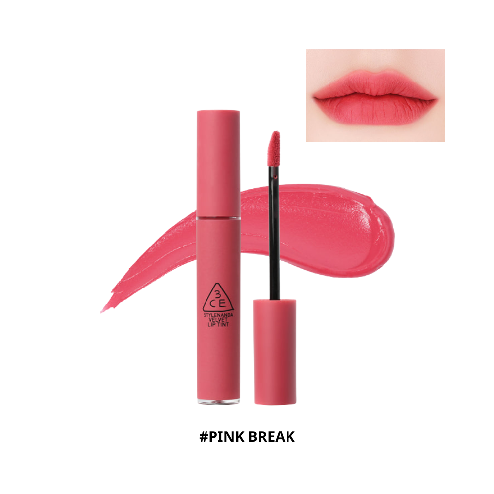  HXT - Son Lì 3CE Velvet Lip Tint 4g #Pink Break 