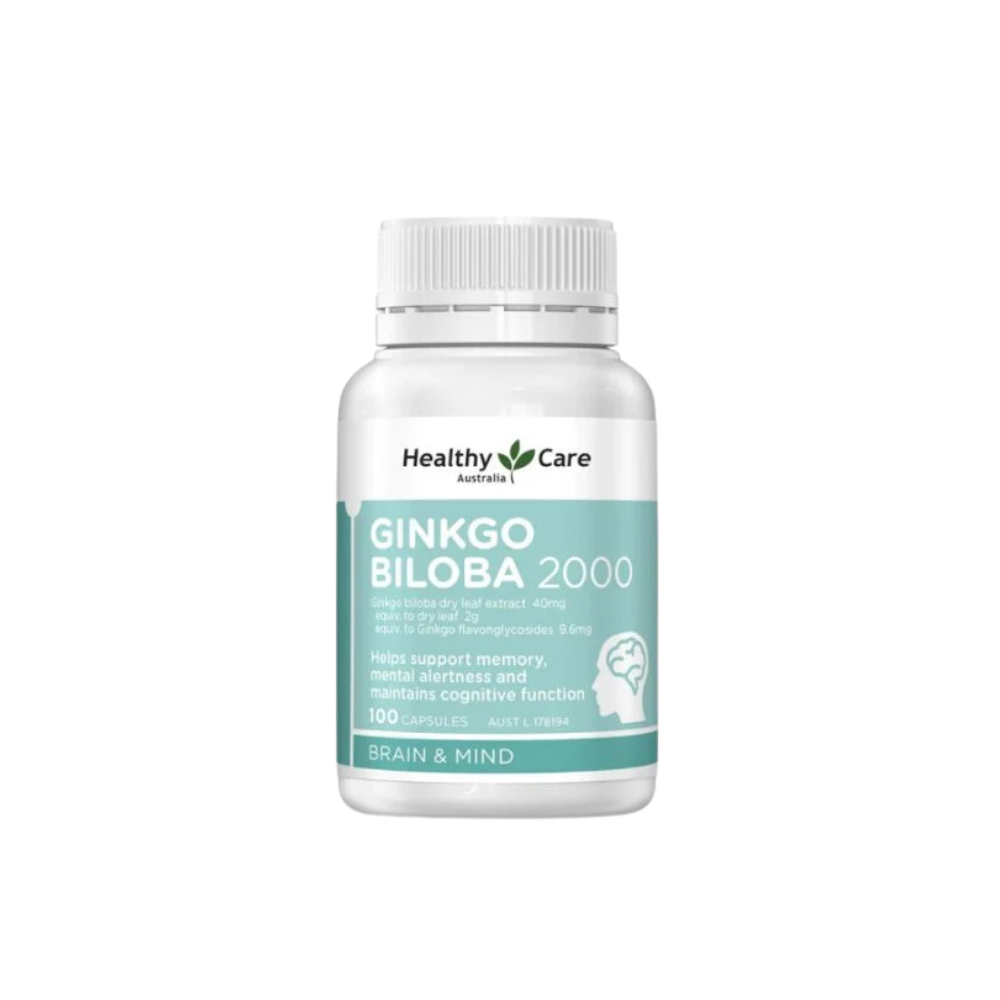  HXT - Viên Uống Bổ não Healthy Care Ginkgo Biloba 2000mg 100 Viên 
