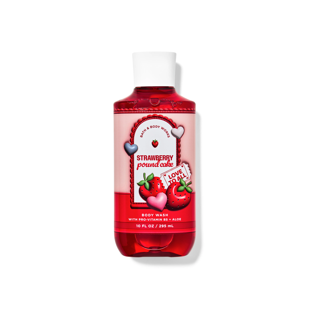  HXT – Gel Tắm Bath & Body Works Strawberry Pound Cake Body Wash 295ml 