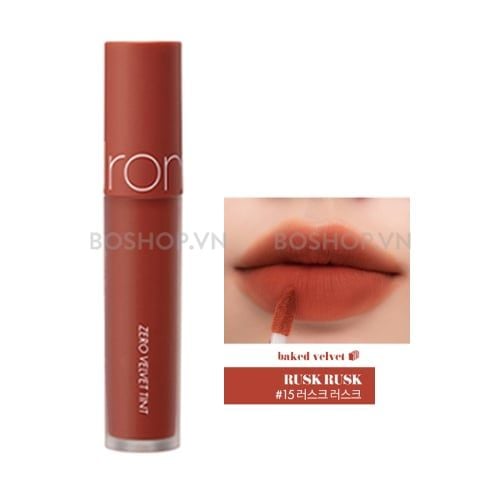 Son Kem Lì Romand Zero Velvet Tint Ver 2 #15 Rusk Rusk