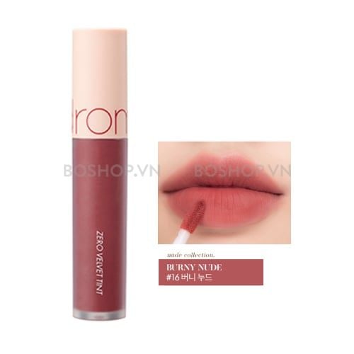 Son Kem Lì Romand Zero Velvet Tint Ver 2 No.16 Burny Nude