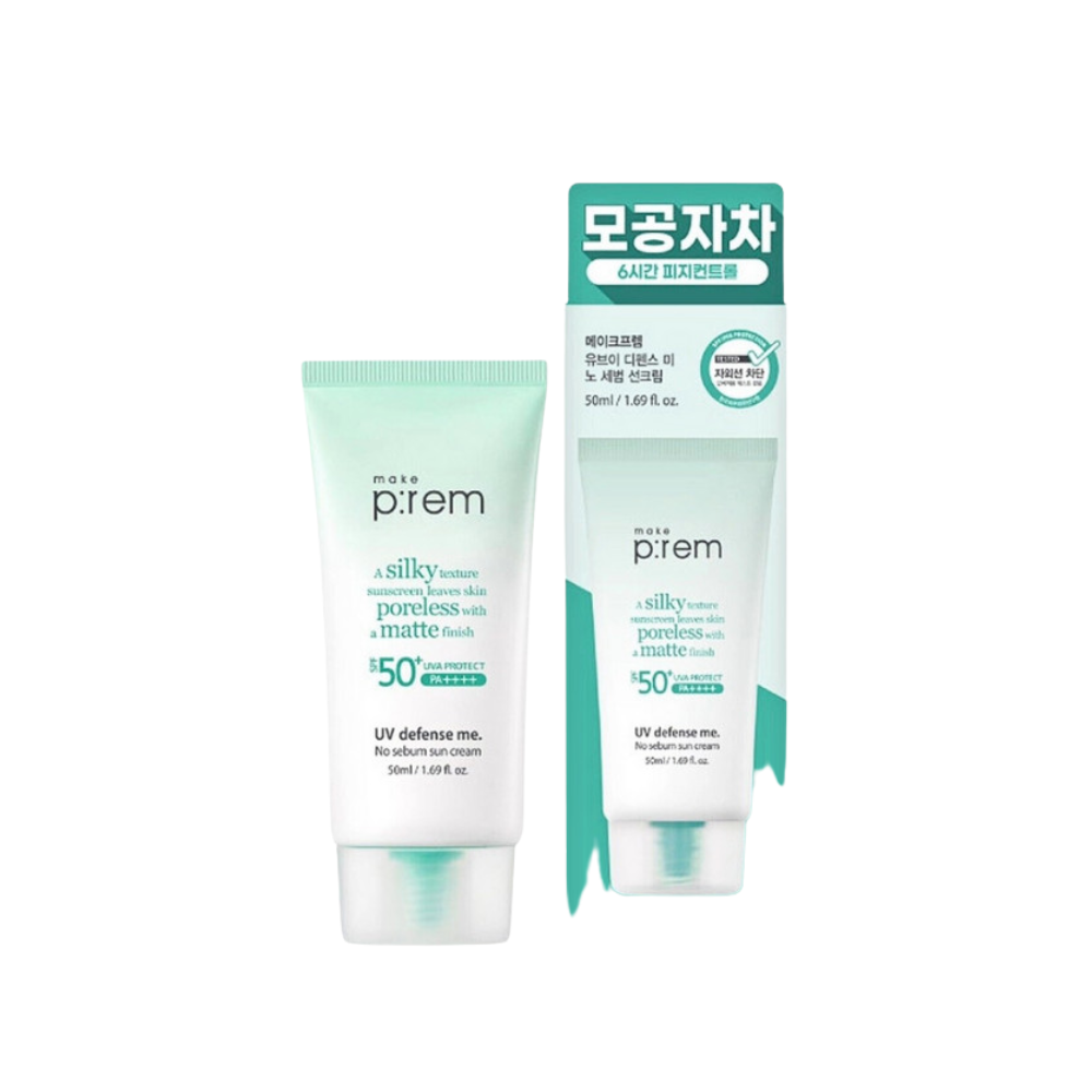  Kem Chống Nắng Kiềm Dầu Make P:rem UV Defense Me No Sebum Sun Cream SPF 50+ PA++++ 50ml 