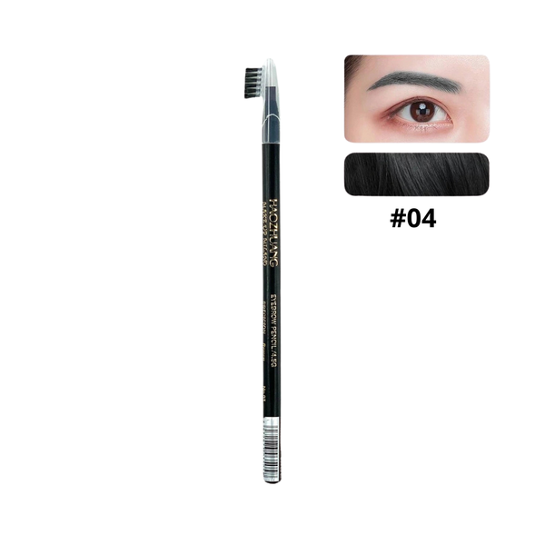 Chì Kẻ Chân Mày Phẩy Sợi Haozhuang Make Up Milano Eyebrow Pencil #4 Ghi Xám