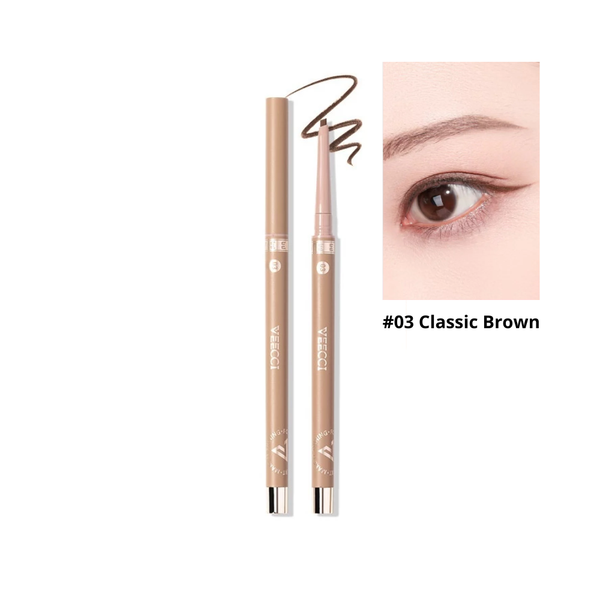 Kẻ Mắt Chống Thấm Nước Lâu Trôi Veecci Automatic Rotating Glue Eyeliner 0.05g #03 Classic Brown