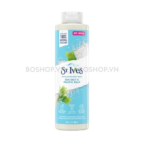 Sữa Tắm Tẩy Tế Bào Chết St.Ives Sea Salt and Pacific Kelp Exfoliating Body Wash 650ml