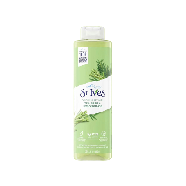 Sữa Tắm Tẩy Tế Bào Chết St.Ives Purifying Body Wash Tea Tree & Lemongrass 650ml