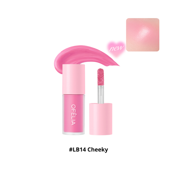 Má Hồng Dạng Kem OFÉLIA Lolli Liquid Blush 4.3g #LB14 Cheeky – Hồng Barbie