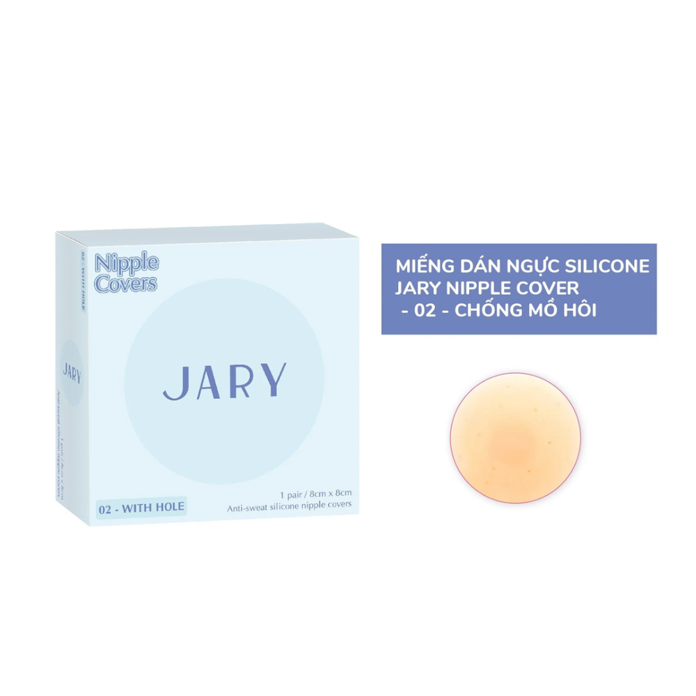  Miếng Dán Ngực Silicone Jary Nipple Coveres #02 Chống Mồ Hôi 