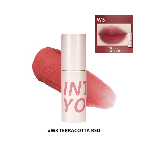 Son & Má Hồng Dạng Bùn Lì Into You Airy Lip & Cheek Mud 2g #W3 Terracotta Red