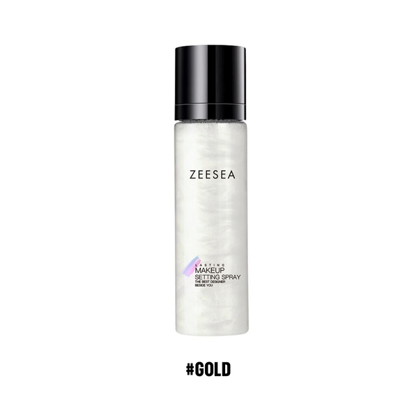 Xịt Khoá Nền Trang Điểm Lâu Trôi Zeesea Lasting Makeup Setting Spray 100ml #Gold
