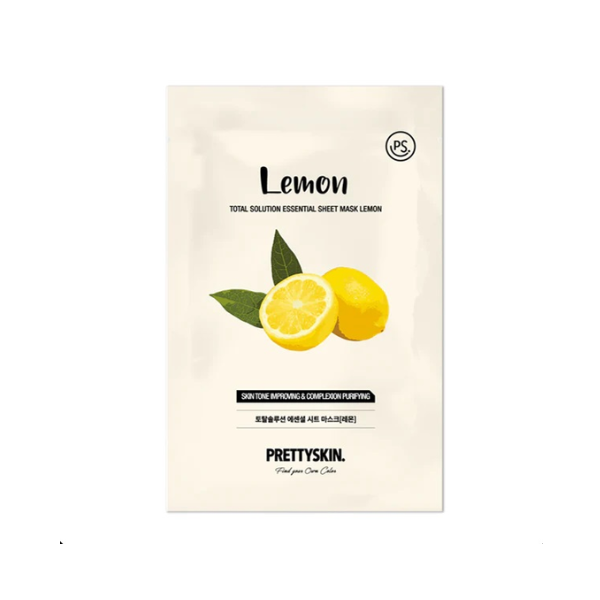 CT - Mặt Nạ Dưỡng Da Pretty Skin Lemon Total Solution Essential Sheet Mask 23g