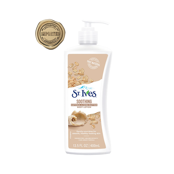 CT - Sữa Dưỡng Thể Toàn Thân St.Ives Soothing Oatmeal & Shea Butter Body Lotion 400ml
