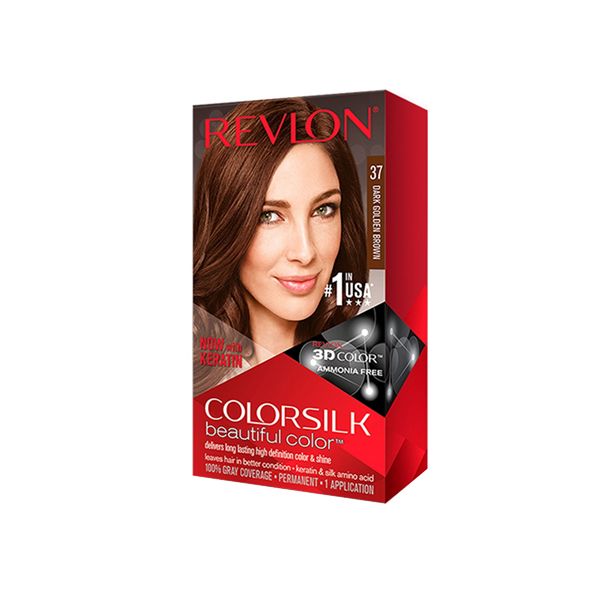  Thuốc Nhuộm Tóc Revlon ColorSilk Beautiful Color #37 Dark Golden Brown 