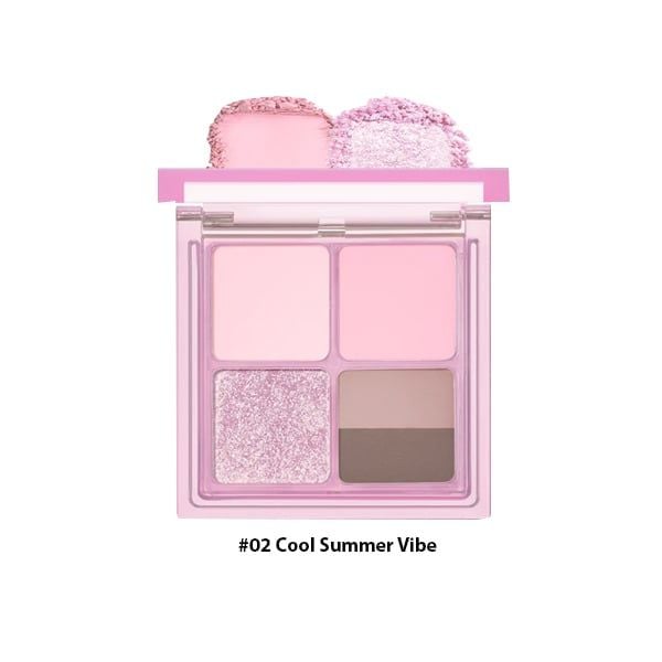 Phấn Mắt 4 Ô Peripera Ink Pocket Shadow Palette 8g #02 Cool Summer Vibe
