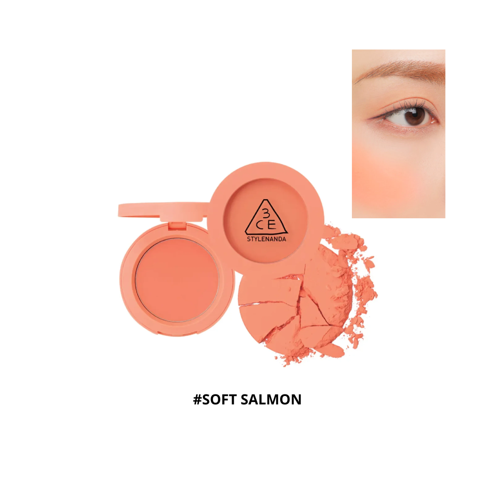  Phấn Má Hồng 3CE Mood Recipe Face Blush 5.5g #Soft Salmon 