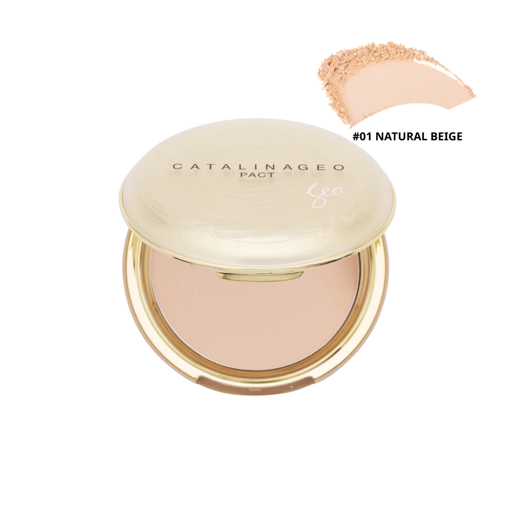  Phấn Phủ Geo Lamy Catalina Golden Pact 22g #01 Natural Beige 