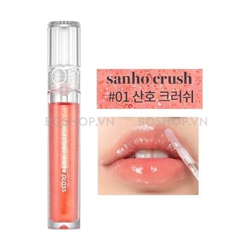Son Bóng Nhũ Romand Glasting Water Gloss #01 Sunho Crush