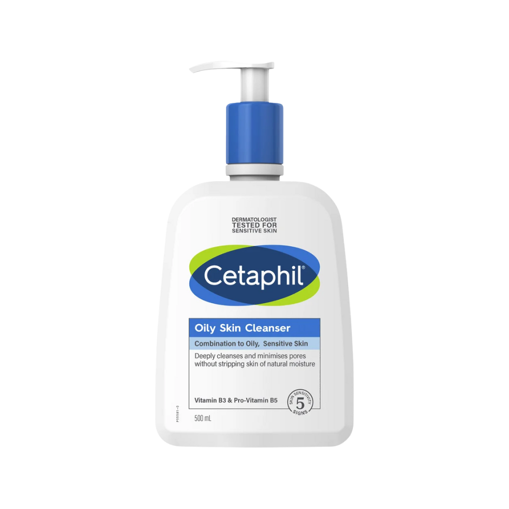  Sữa Rửa Mặt Cetaphil Dịu Lành Cho Da Dầu Nhạy Cảm 500ml 