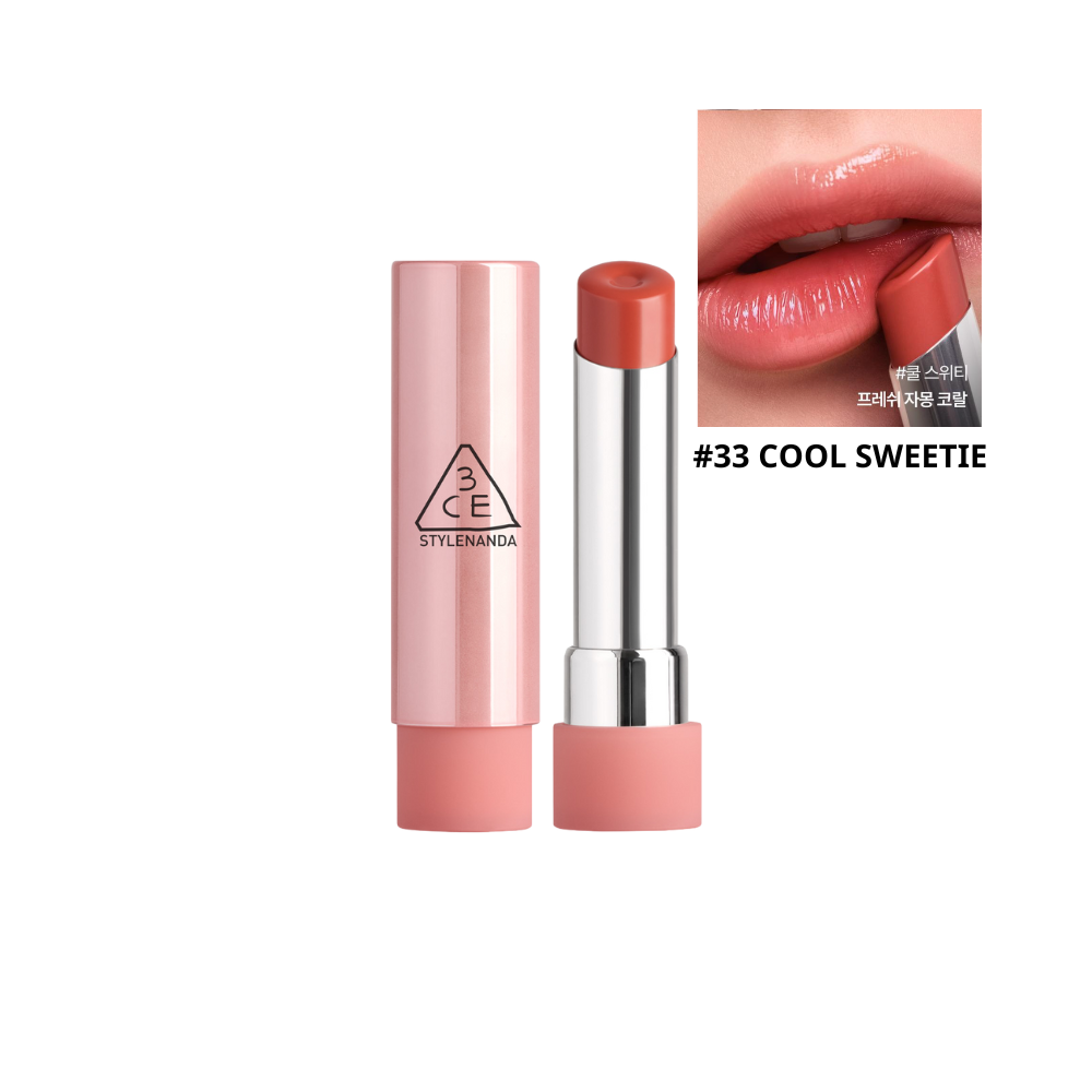  Son Bóng Dưỡng 3CE Glazy Lip Glow 3.2g #33 Cool Sweetie 