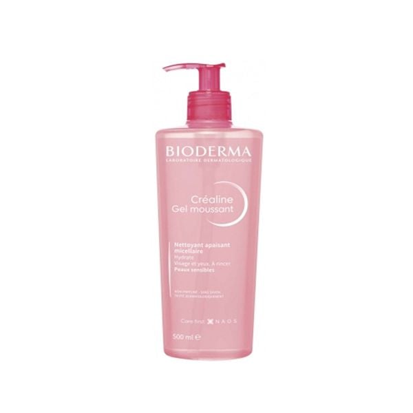 Sữa Rửa Mặt Dạng Gel Cho Da Nhạy Cảm Bioderma Créaline Gel Moussant 500ml