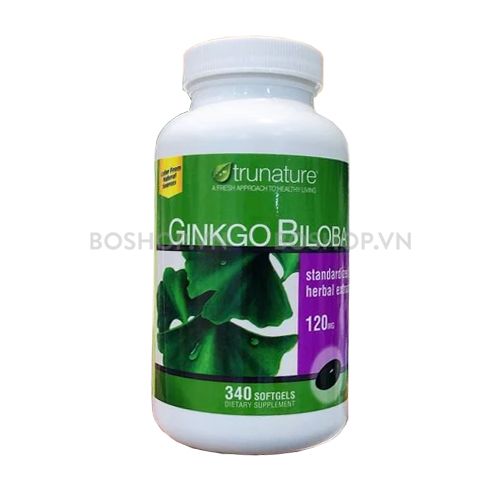 Viên Uống Bổ Não Trunature Ginkgo Biloba 120mg 340 Viên