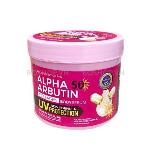 Kem Dưỡng Trắng Chống Nắng Toàn Thân Alpha Arbutin Collagen SPF50 New UV Cream Protection 500ml