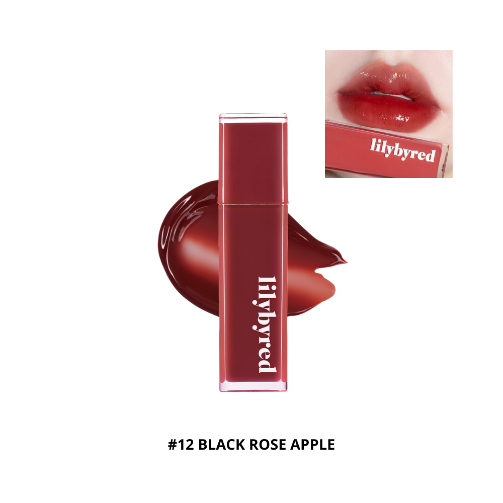  HXT - Son Tint Bóng Lilybyred Bloody Liar Coating Tint 3.5g #12 Black Rose Apple 