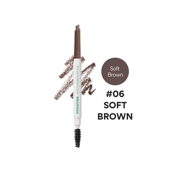 Chì Kẻ Mày Innisfree Auto Eyebrow Pencil #6 Soft Brown