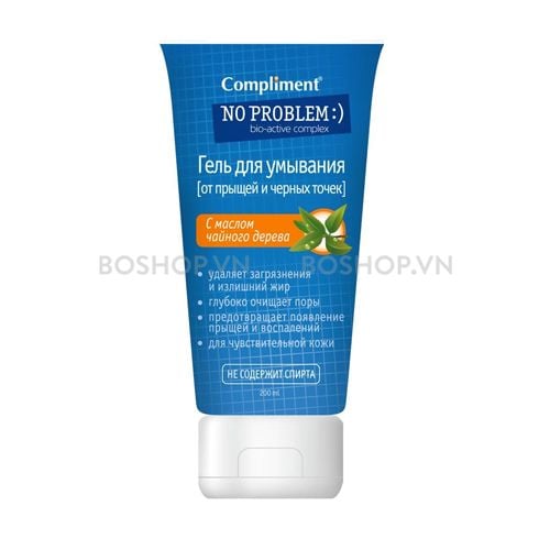 CT - Sữa Rửa Rửa Mặt Giảm Mụn Compliment No Problem BHA + Tea Tree 200ml