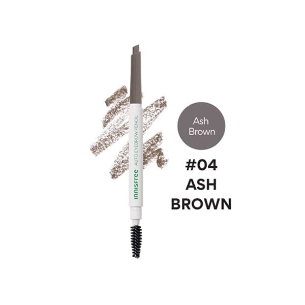 Chì Kẻ Mày Innisfree Auto Eyebrow Pencil #4 Ash Brown