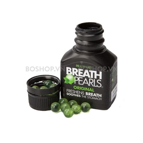 Viên Uống Thơm Miệng Breath Pearls Original 50 Soft Gels