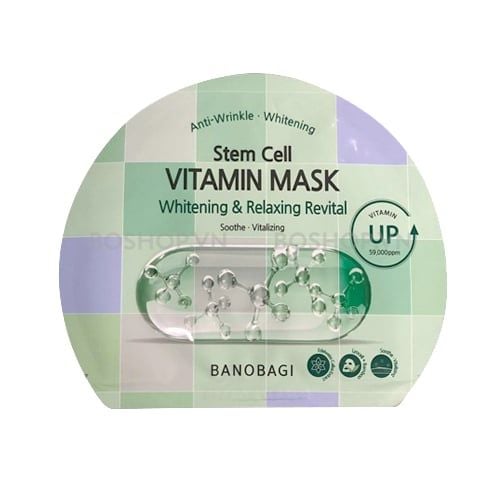 Mặt Nạ Dưỡng Trắng Banobagi Stem Cell Vitamin Mask Whitening & Relaxing Revital 30g