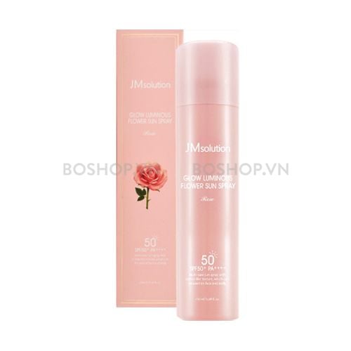 CT - Xịt Chống Nắng JM Solution Glow Luminous Rose SPF50+ PA++++180ml