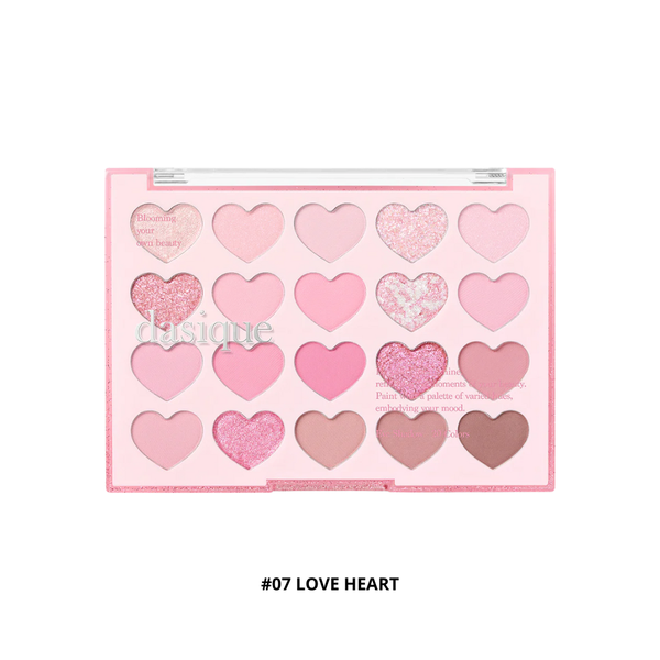 CT - Bảng Phấn Mắt 20 Màu Dasique Mood Shadow Palette 10.5g #07 Love Heart