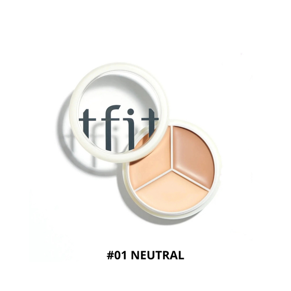 Kem Che Khuyết Điểm 3in1 Tfit Cover Up Pro Concealer 15g #01 Neutral