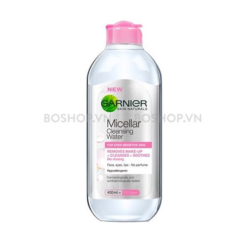 CT - Nước Tẩy Trang Garnier Micellar Cleansing Water For Sensitive Skin 400ml