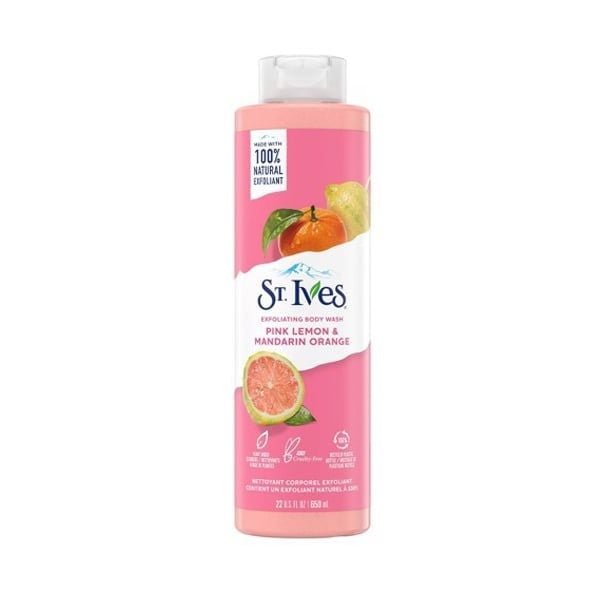 Sữa Tắm Tẩy Tế Bào Chết St.Ives Pink Lemon & Mandarin Orange Body Wash 650ml