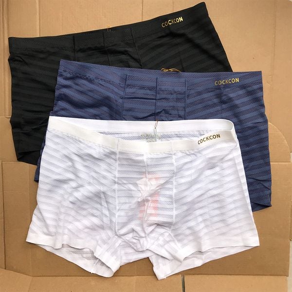  Quần lót nam boxer lưới thun lạnh lưng nhỏ W810 