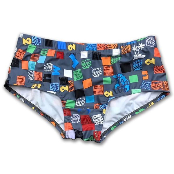  Quần bơi nam boxer brief màu sắc trẻ trung UXH619 