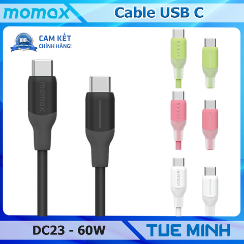 Cáp Momax USB-C to USB-C PD 60W dài 1.2 mét – DC23