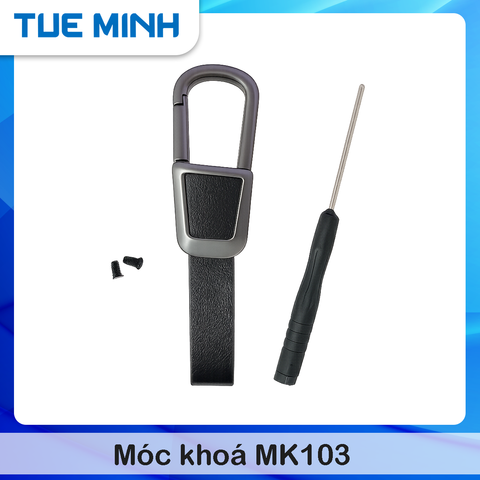 Móc khoá hợp kim kết hợp da MK107