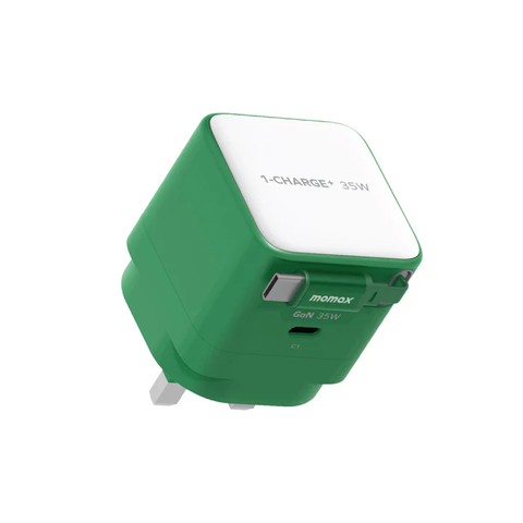 Bộ sạc nhanh tích hợp cáp Type C Momax UM72 GaN 35W