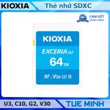 Thẻ nhớ SD KIOXIA Exceria G2 SDXC, U3, V30 sử dụng cho máy ảnh số