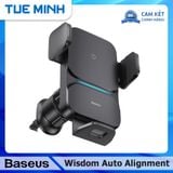 Giá đỡ điện thoại kiêm sạc không dây Baseus Wisdom Auto Alignment Car Mount Wireless Charger